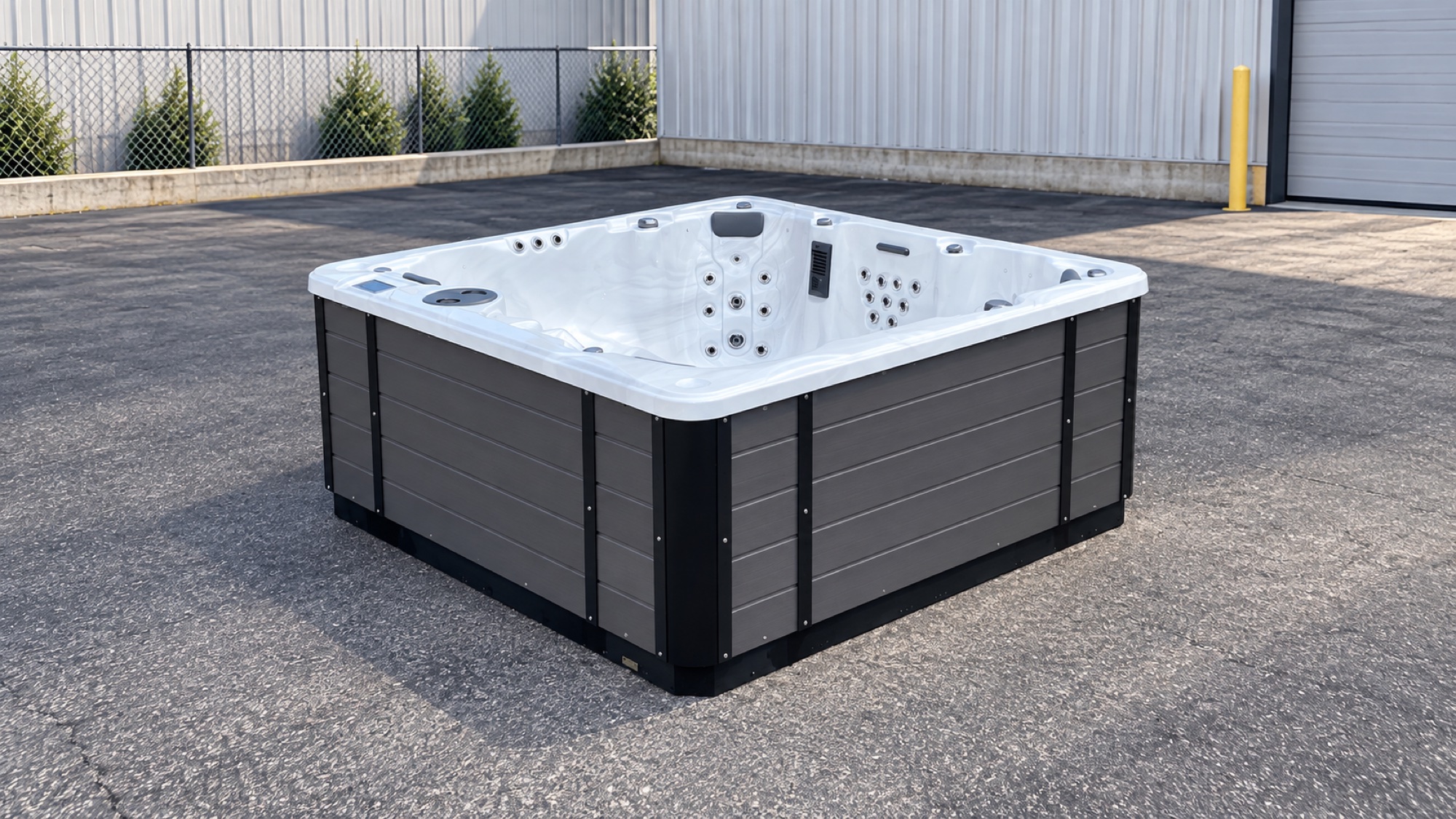 Finished Futura Spa outside the Chesapeake, Virginia factory